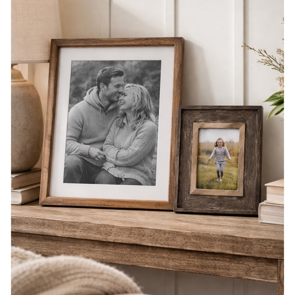 Set of 2 Pottery Barn Wood Picture Frames 5” x 7”